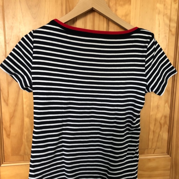 Tommy Hilfiger navy blue striped t-shirt - Picture 2 of 3